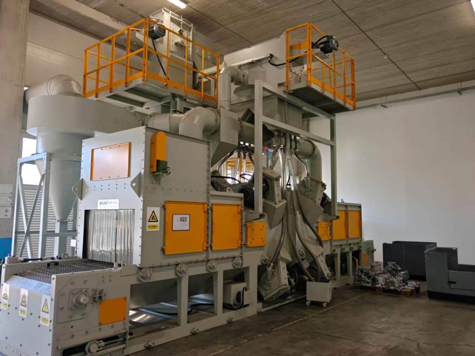 Large shot blasting installation